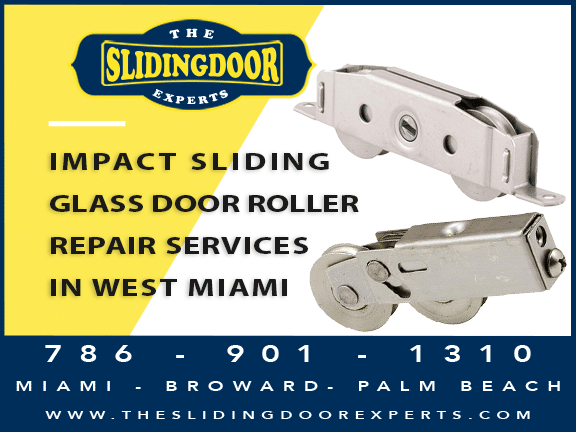 Impact Sliding Glass Door Repair Services in West Miami