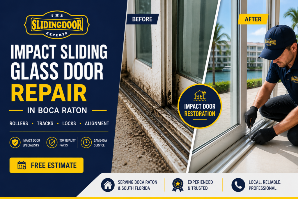 Impact Sliding Glass Door Repair Services in Boca Raton