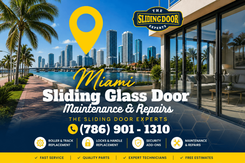 Miami sliding glass door repair and maintenance services by The Sliding Door Experts