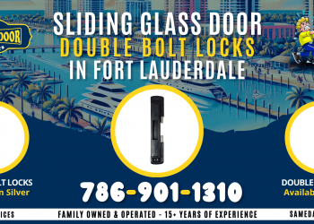 Sliding Glass Door Double-Bolt Lock in Fort Lauderdale