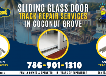 Sliding Glass Door Track Repair in Coconut Grove