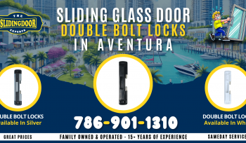 Sliding Glass Door Double-Bolt Lock in Aventura