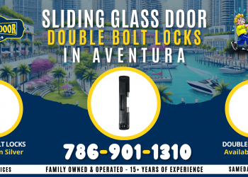 Sliding Glass Door Double-Bolt Lock in Aventura