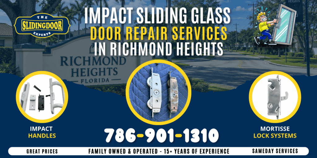 Impact sliding glass door repair services in Richmond Heights FL
