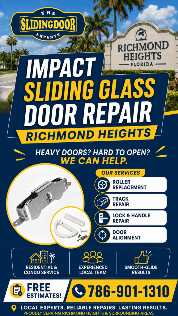 Impact sliding glass door repair Richmond Heights FL