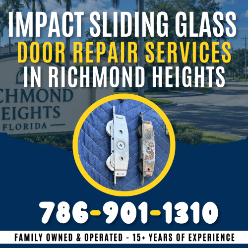 Impact sliding glass door repair services in Richmond Heights FL